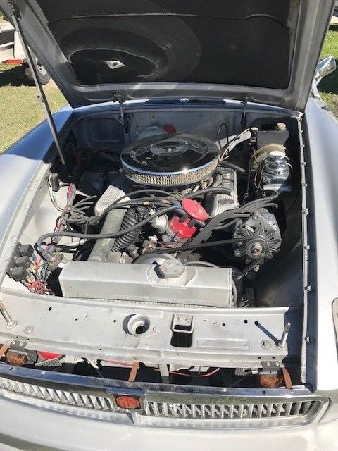 1973 Silver MG MGB Convertible