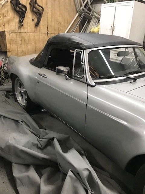 1973 Silver MG MGB Convertible