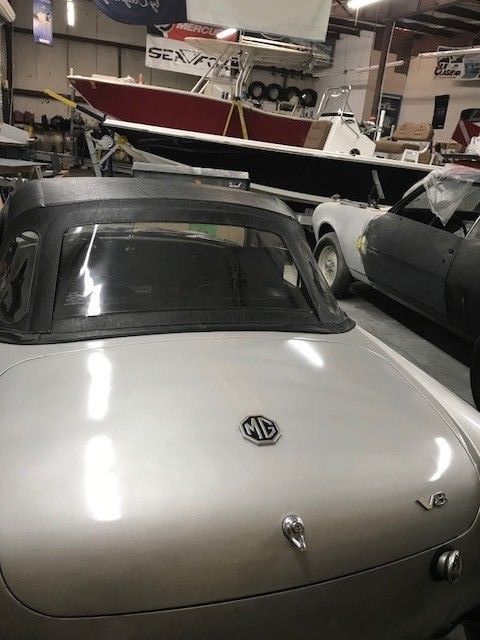 1973 Silver MG MGB Convertible