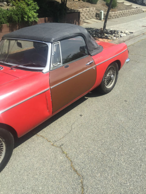 1968 Red MG C Convertible