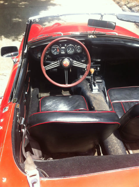 1968 Red MG C Convertible