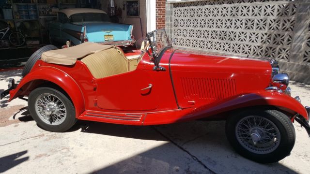 1953 Black MG T-Series Convertible