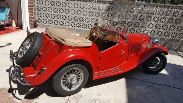 1953 Black MG T-Series Convertible