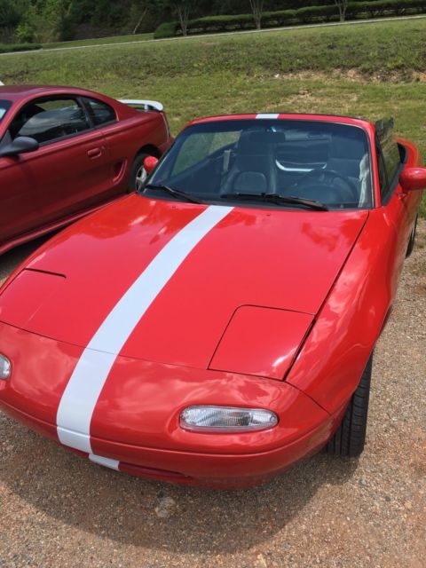 1991 Red Mazda MX-5 Miata Convertible