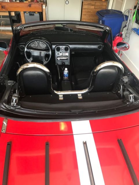 1991 Red Mazda MX-5 Miata Convertible