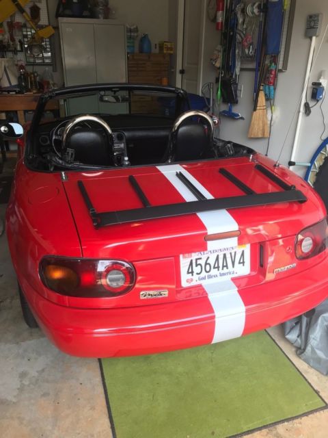 1991 Red Mazda MX-5 Miata Convertible