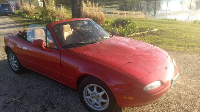 1994 Red Mazda MX-5 Miata Convertible