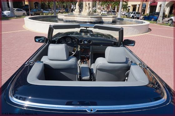 1986 Blue Mercedes-Benz SL-Class Convertible