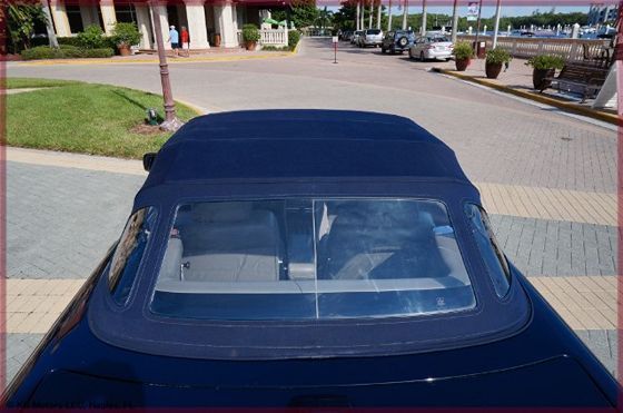 1986 Blue Mercedes-Benz SL-Class Convertible