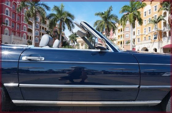 1986 Blue Mercedes-Benz SL-Class Convertible
