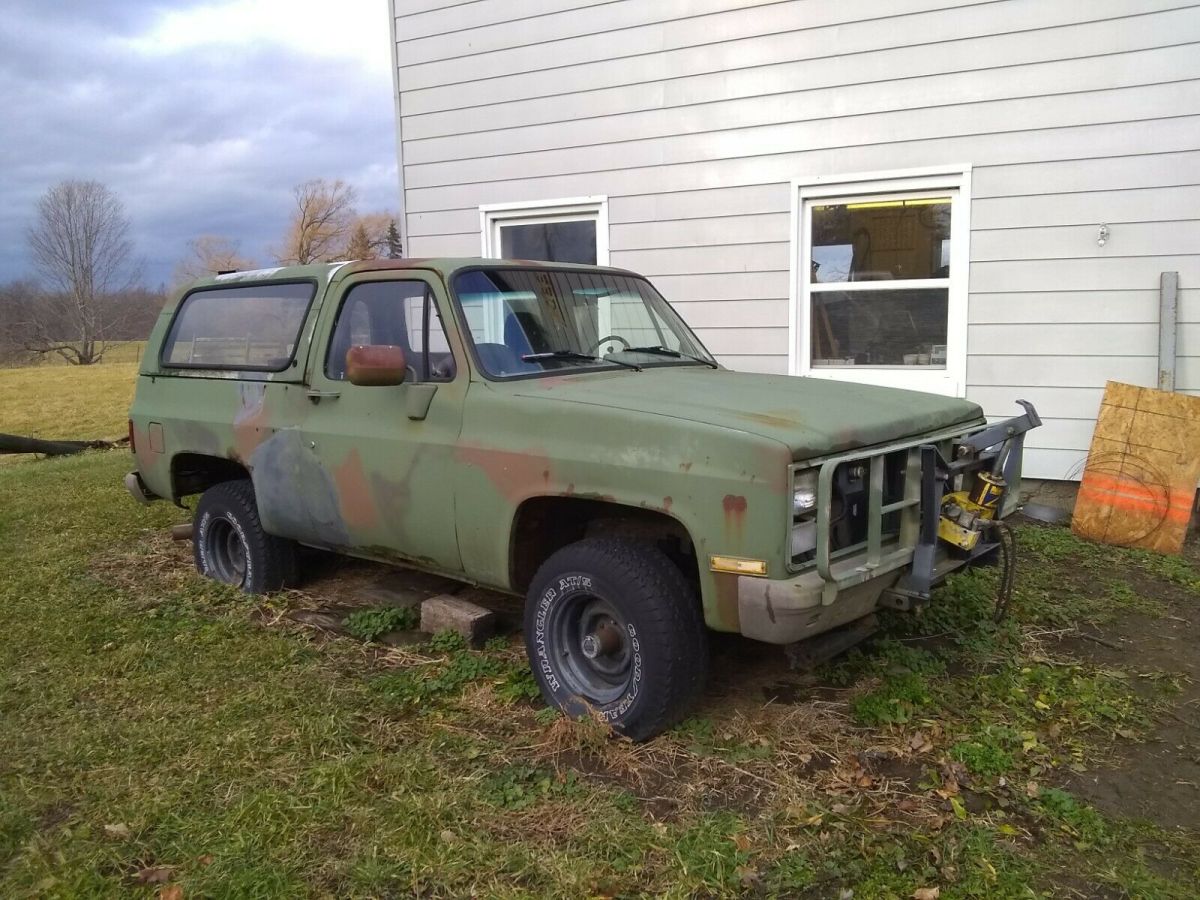 1985 Green Chevrolet Blazer Military Blazer K5;