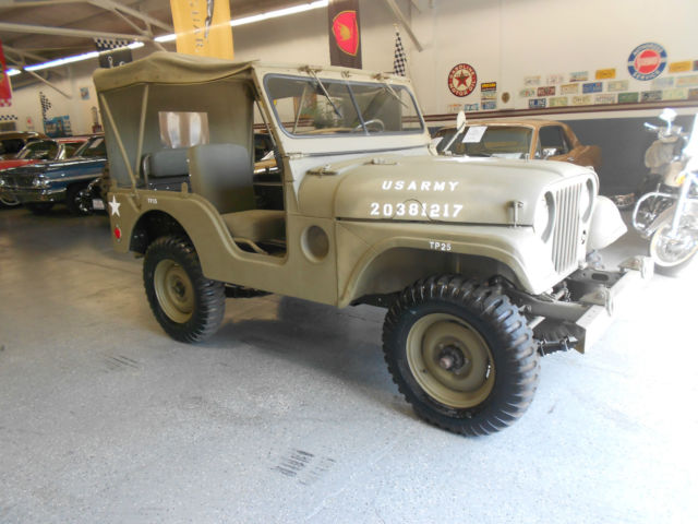 1952 Green Willys Jeep Convertible