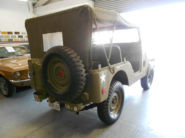 1952 Green Willys Jeep Convertible