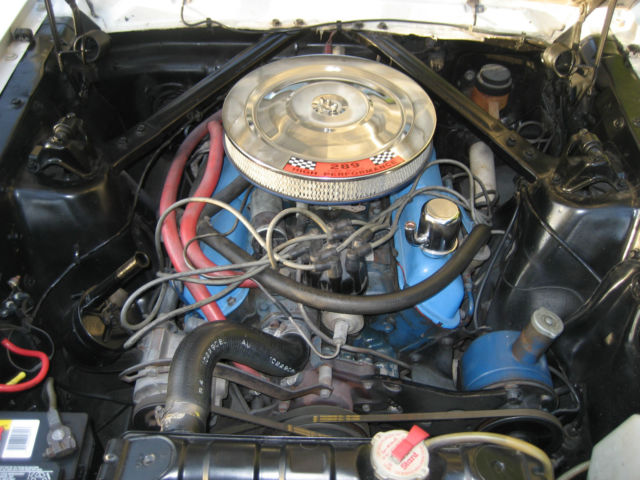 1966  white Ford Mustang Coupe