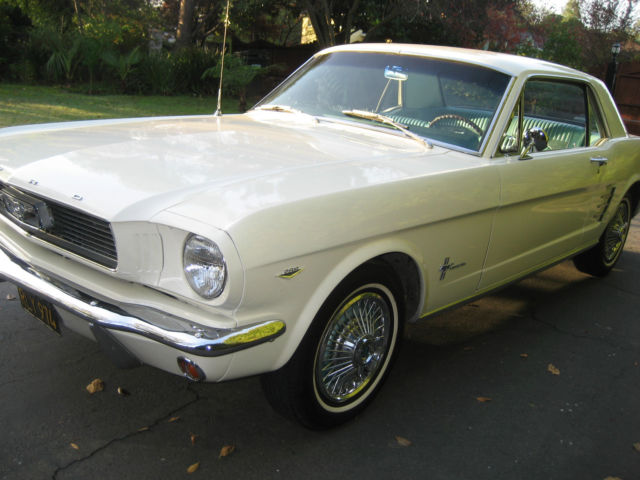 1966  white Ford Mustang Coupe