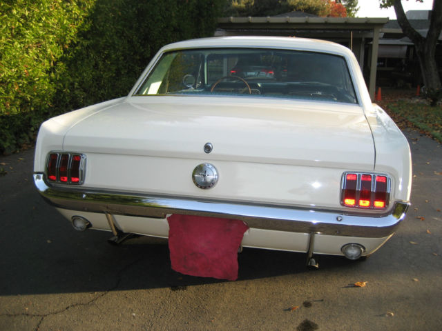1966  white Ford Mustang Coupe