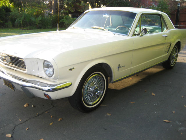1966  white Ford Mustang Coupe