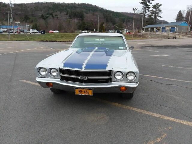 1970 Silver w/ blue stripes Chevrolet El Camino Standard Cab Pickup