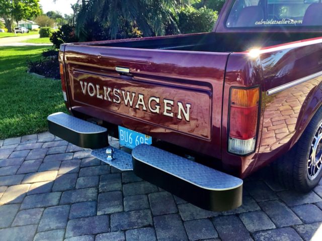 1981 Burgundy Volkswagen Pick up Truck Standard Cab Pickup
