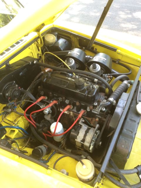 1973 Yellow MG MGB Convertible