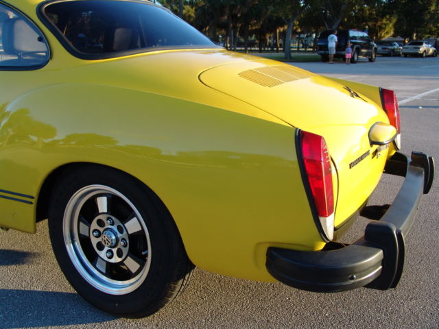 1974 Yellow Volkswagen Karmann Ghia Coupe