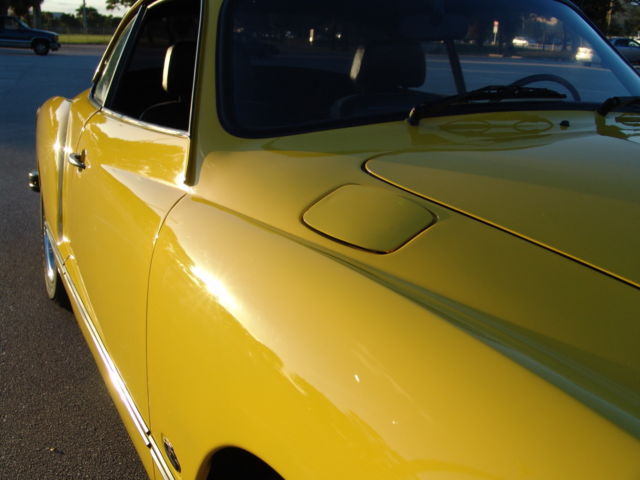 1974 Yellow Volkswagen Karmann Ghia Coupe