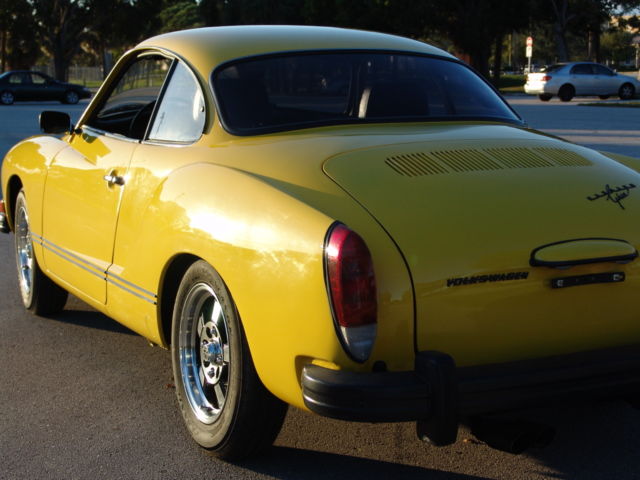 1974 Yellow Volkswagen Karmann Ghia Coupe