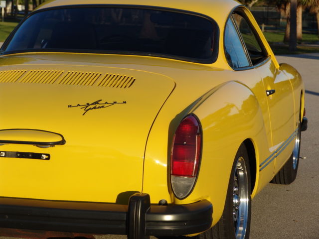 1974 Yellow Volkswagen Karmann Ghia Coupe