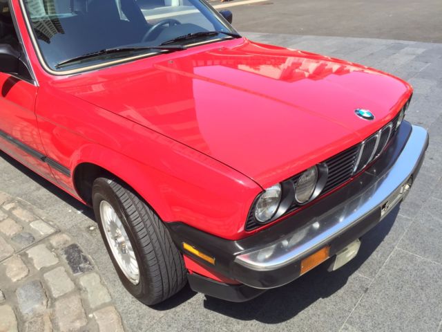 1986 Red BMW 3-Series