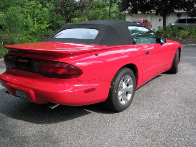 1992 Red Pontiac Firebird Convertible