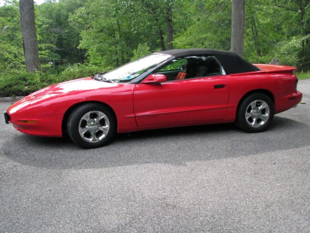1992 Red Pontiac Firebird Convertible