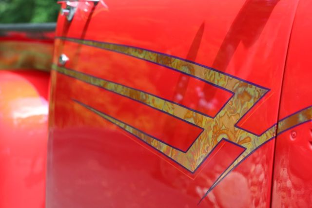 1955 Red Ford F-100 Standard Cab Pickup