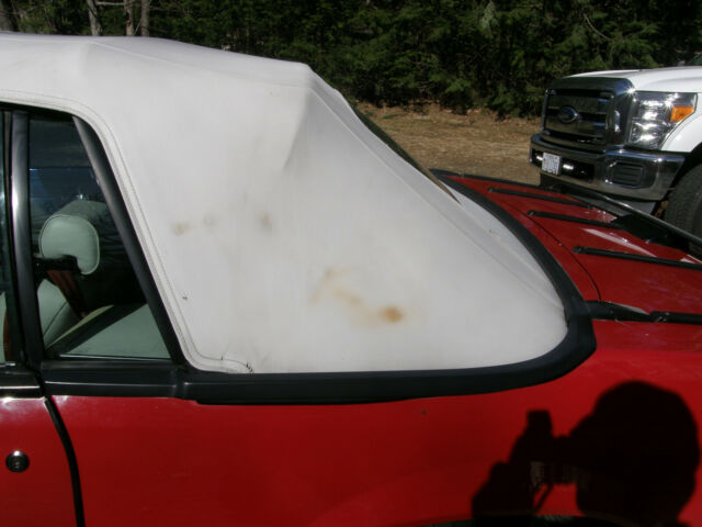 1991 Red Ford Mustang Convertible
