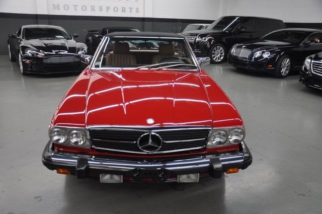 1988 Red Mercedes-Benz SL-Class Convertible