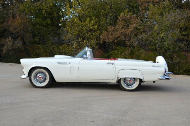 1956 White Ford Thunderbird Convertible
