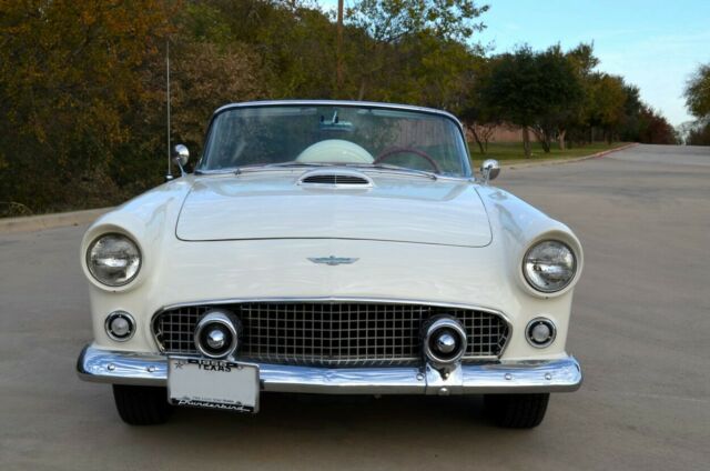 1956 White Ford Thunderbird Convertible