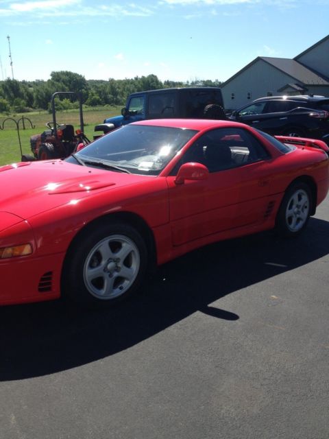 1991 Red Mitsubishi 3000GT Coupe