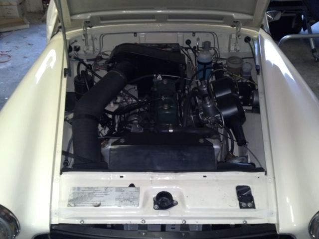 1973 White MG Midget Convertible