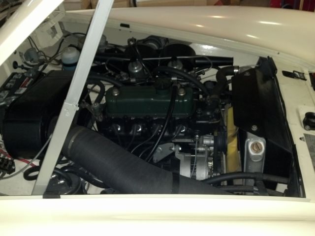 1973 White MG Midget Convertible