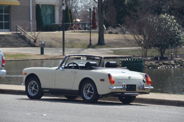 1973 White MG Midget Convertible