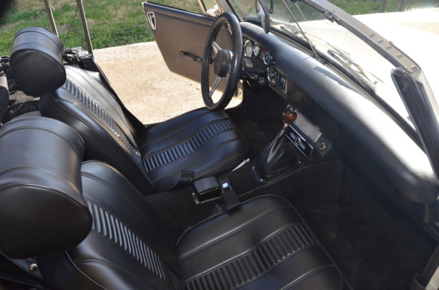 1973 White MG Midget Convertible