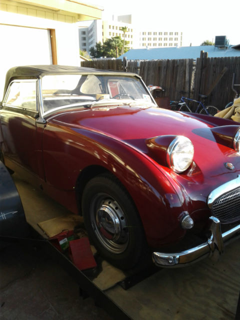 1959 RED Austin Healey Sprite CONVERTIBLE