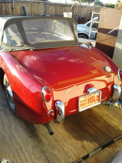 1959 RED Austin Healey Sprite CONVERTIBLE
