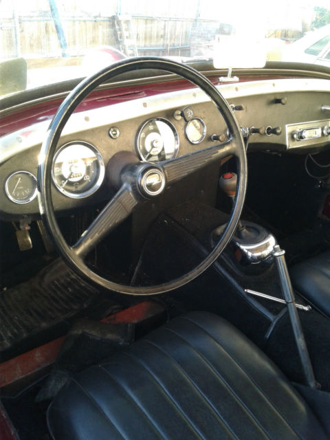 1959 RED Austin Healey Sprite CONVERTIBLE