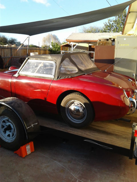 1959 RED Austin Healey Sprite CONVERTIBLE