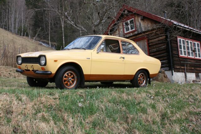1974 Yellow Ford Escort Sedan