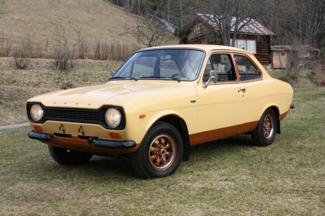 1974 Yellow Ford Escort Sedan