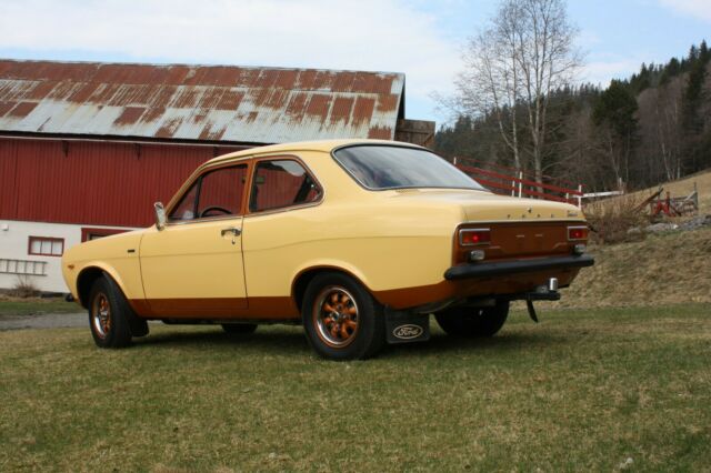 1974 Yellow Ford Escort Sedan