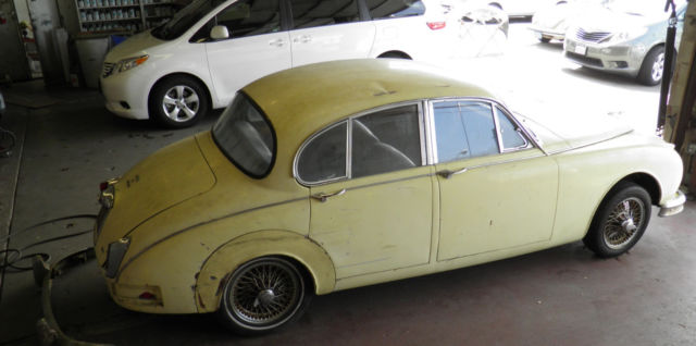 1962 Yellow Jaguar 3.8 Sedan
