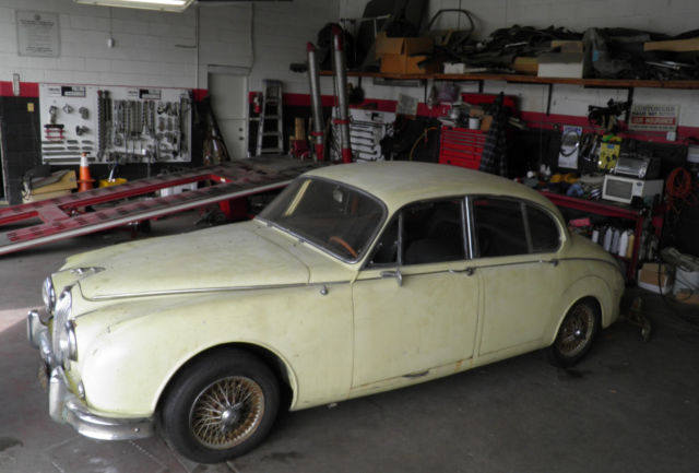 1962 Yellow Jaguar 3.8 Sedan
